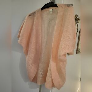 H&M Light Pink Open-Front Cardigan